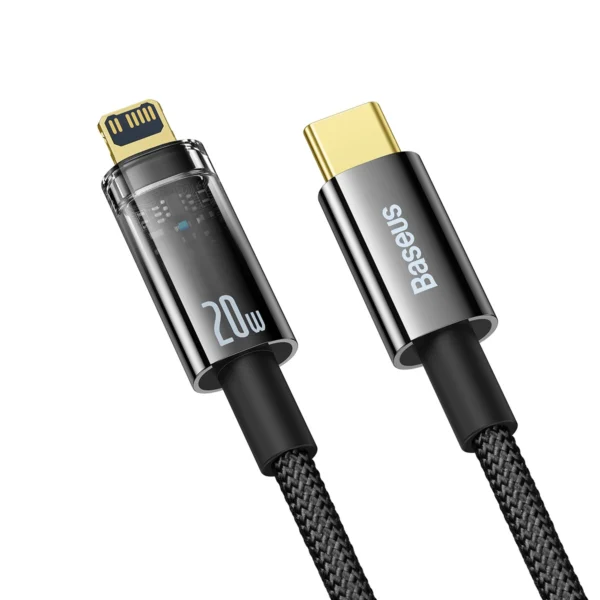 Baseus Explorer Series cable USB Type C - Lightning 20W 1m black (CATS000001)eng