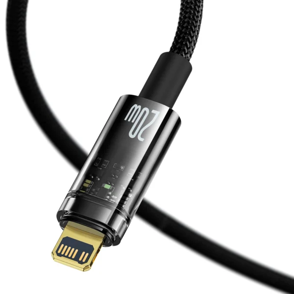 Baseus Explorer Series cable USB Type C - Lightning 20W 1m black (CATS000001)eng