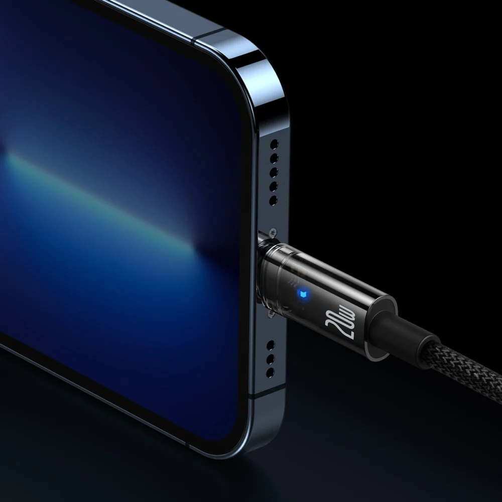 Baseus Explorer Series cable USB Type C - Lightning 20W 1m black (CATS000001)eng