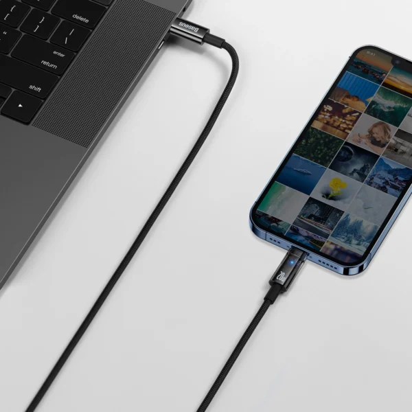 Baseus Explorer Series cable USB Type C - Lightning 20W 1m black (CATS000001)eng