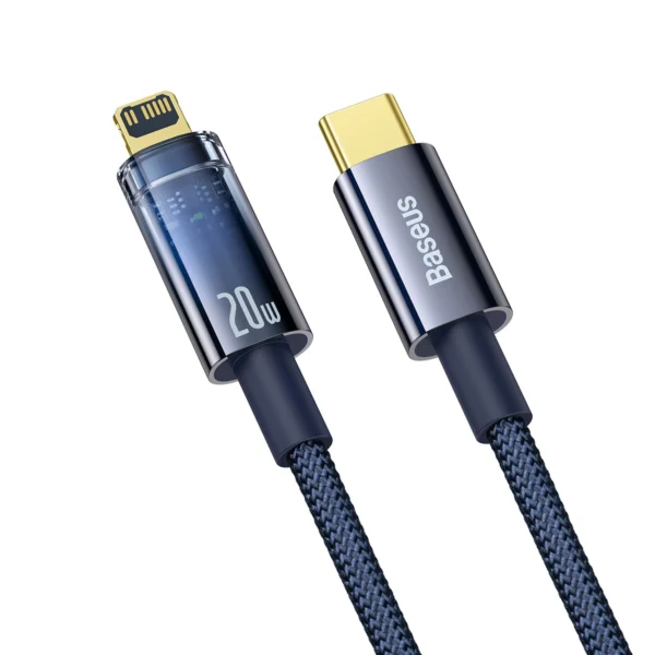 Baseus CATS000003 Lightning - USB-C cable 20W 480Mb/s 1m - blueeng