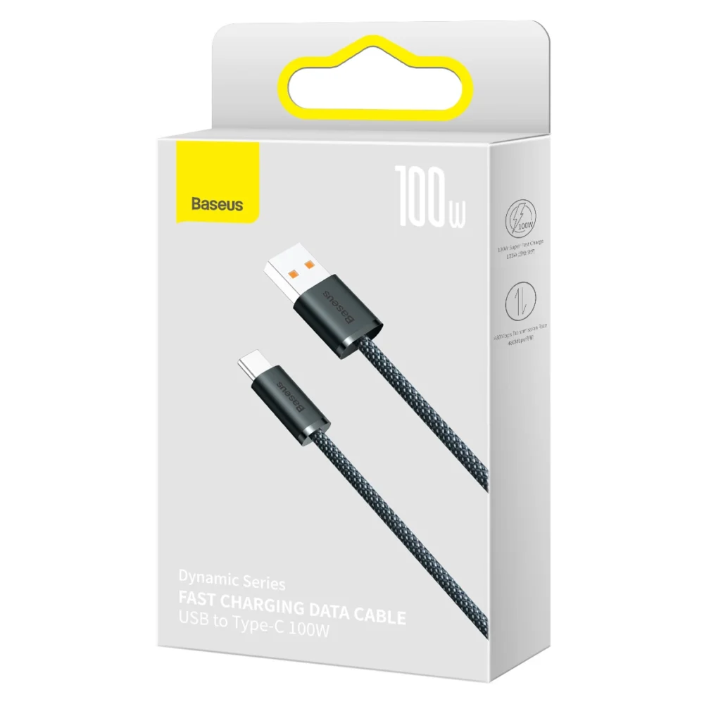 Baseus Dynamic Series USB cable - USB Type C 100W 1m gray (CALD000616)eng
