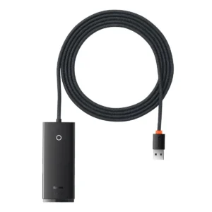 Baseus Lite Series HUB 4-Port (USB-A to 4xUSB-A 3.0) 2m black (WKQX030201)eng