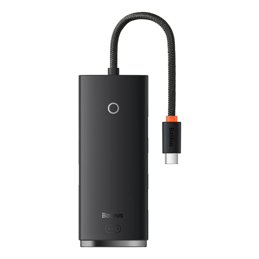 Baseus Lite Series HUB adapter USB Type C - 4x USB 3.0 25cm black (WKQX030301)eng