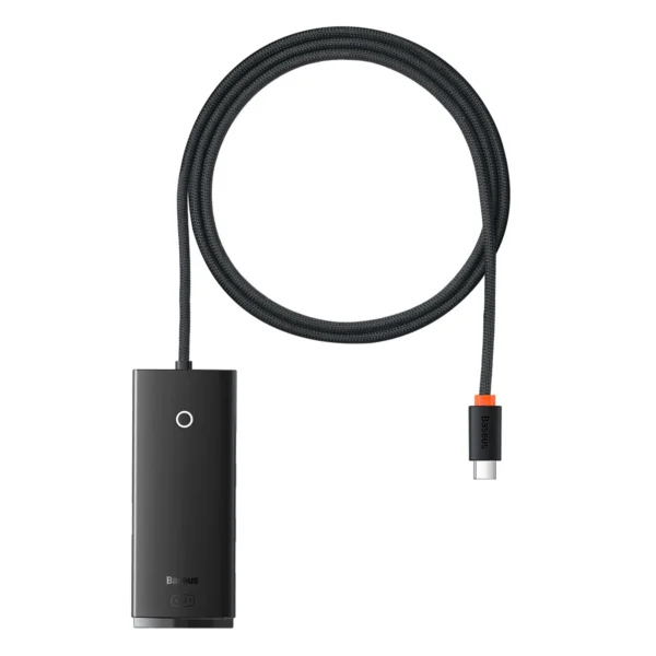 Baseus Lite Series HUB adapter USB Type C - 4x USB 3.0 1m black (WKQX030401)eng