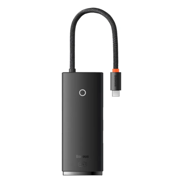 Baseus Lite Series multifunctional USB Type C HUB - 2 x USB 3.0 / USB Type C / HDMI 1.4 / SD/TF OTG black (WKQX050001)eng
