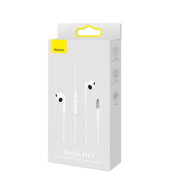 Baseus Encok H17 3.5mm minijack wired headphones white (NGCR020002)eng