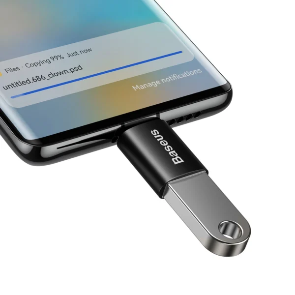Baseus Ingenuity Series USB-C to USB-A 10Gb/s adapter - blackeng