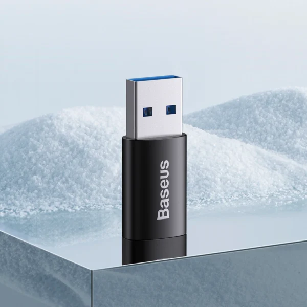 Baseus Ingenuity Series Mini USB 3.1 OTG to USB Type C adapter black (ZJJQ000101)eng