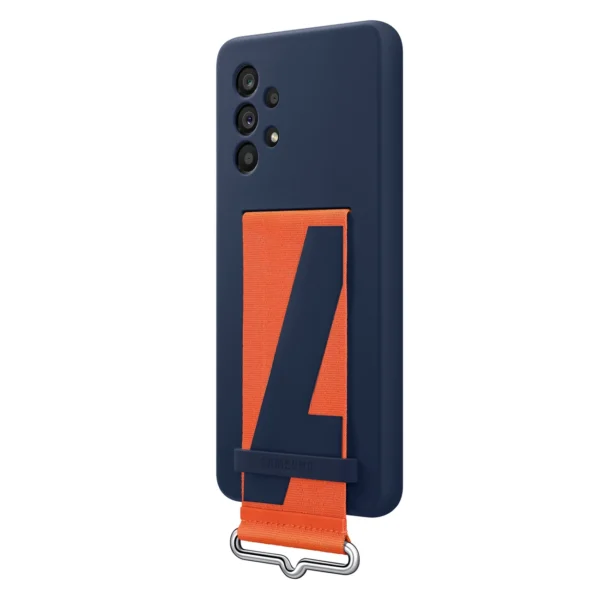 Samsung strap silicone cover case cover for Samsung galaxy a53 5g navy blue (ef-ga536tnegww)eng