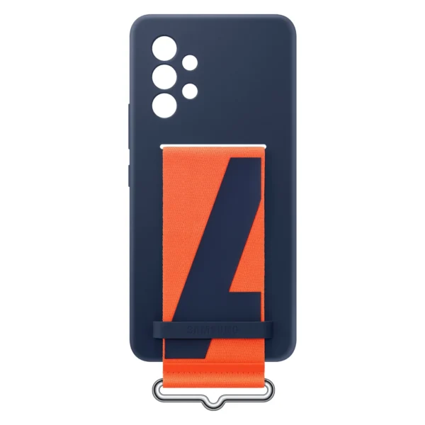 Samsung strap silicone cover case cover for Samsung galaxy a53 5g navy blue (ef-ga536tnegww)eng