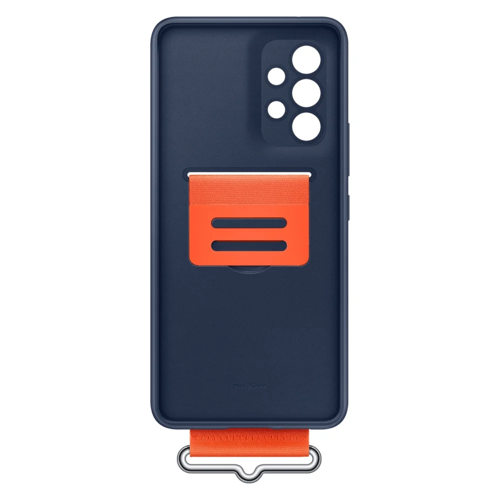 Samsung strap silicone cover case cover for Samsung galaxy a53 5g navy blue (ef-ga536tnegww)eng