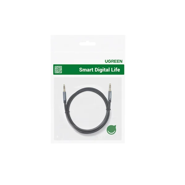 Ugreen angled AUX cable 2 x mini jack 3.5 mm 1m blue (AV112)eng