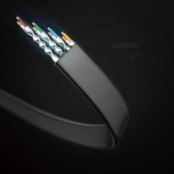 Ugreen LAN cable Ethernet Cat.8 U / FTP flat 2m black (NW134)eng