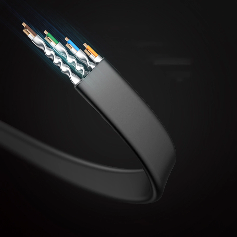 Ugreen LAN cable Ethernet Cat.8 U / FTP flat 2m black (NW134)eng