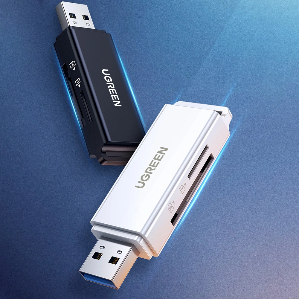 Ugreen Portable TF/SD Card Reader for USB 3.0 Black (CM104)eng