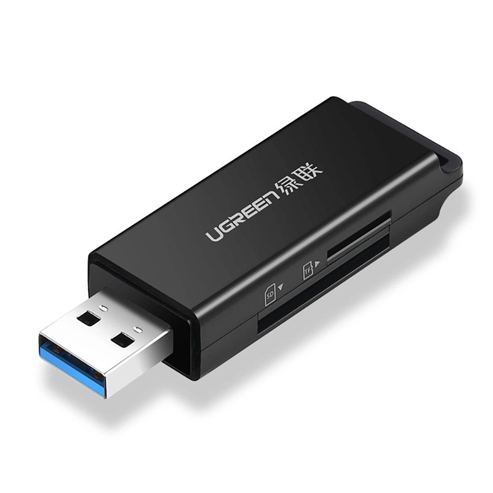 Ugreen Portable TF/SD Card Reader for USB 3.0 Black (CM104)eng
