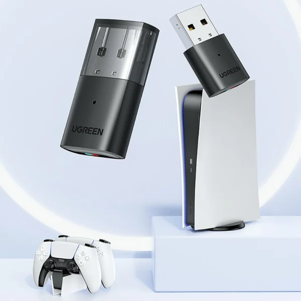 Ugreen bluetooth adapter for Playstation / Nintendo Switch headphones black (CM408)eng