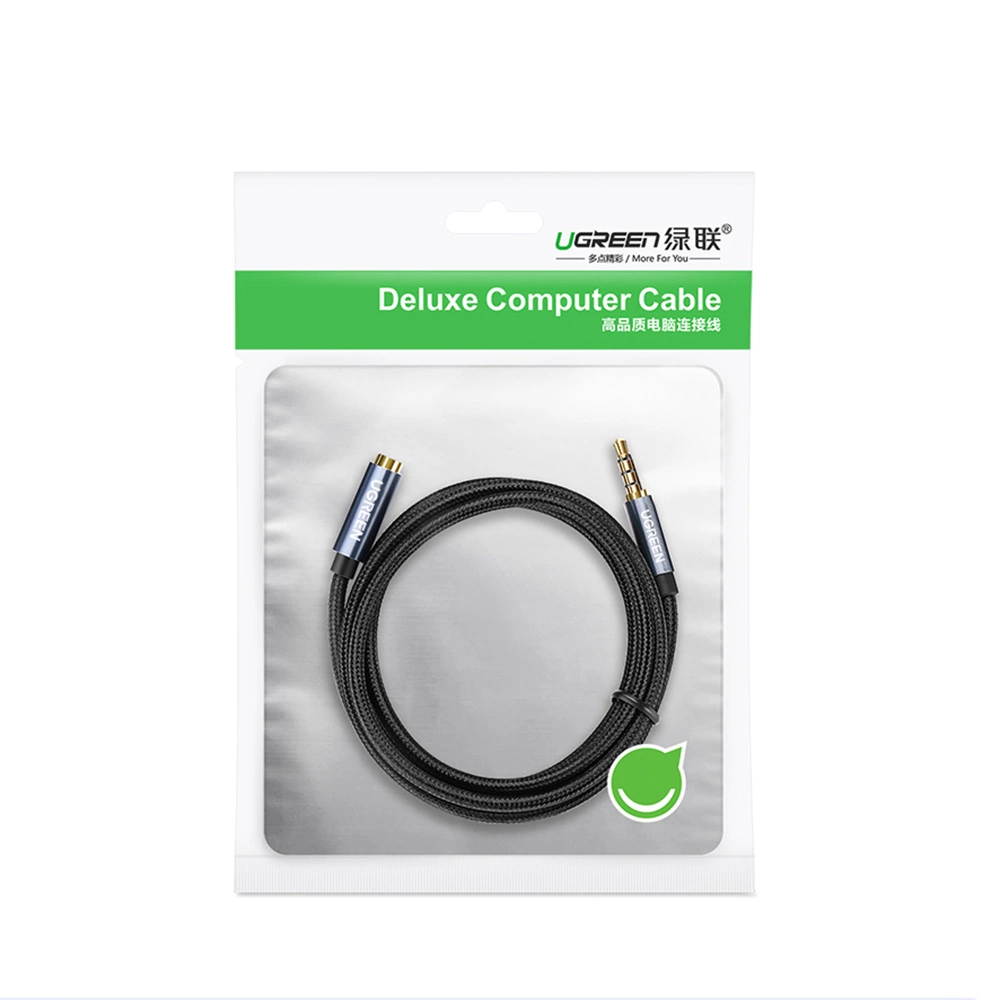 Ugreen adapter cable extension AUX mini jack 3.5 mm 1.5m blue (AV118)eng