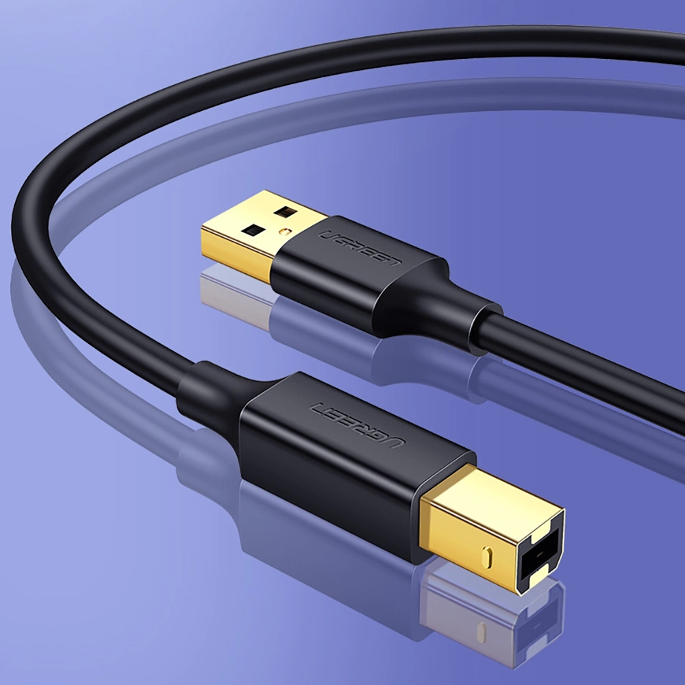 Ugreen USB Type B printer cable (male) - USB 2.0 (male) 480 Mbps 2 m black (US135 20847)eng