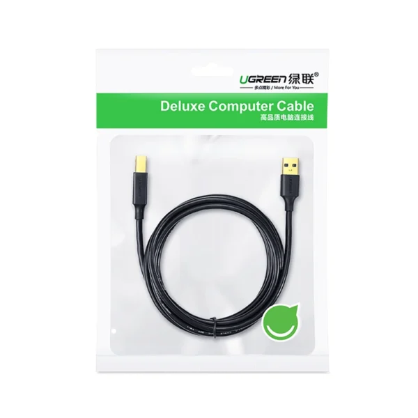 Ugreen USB Type B printer cable (male) - USB 2.0 (male) 480 Mbps 2 m black (US135 20847)eng