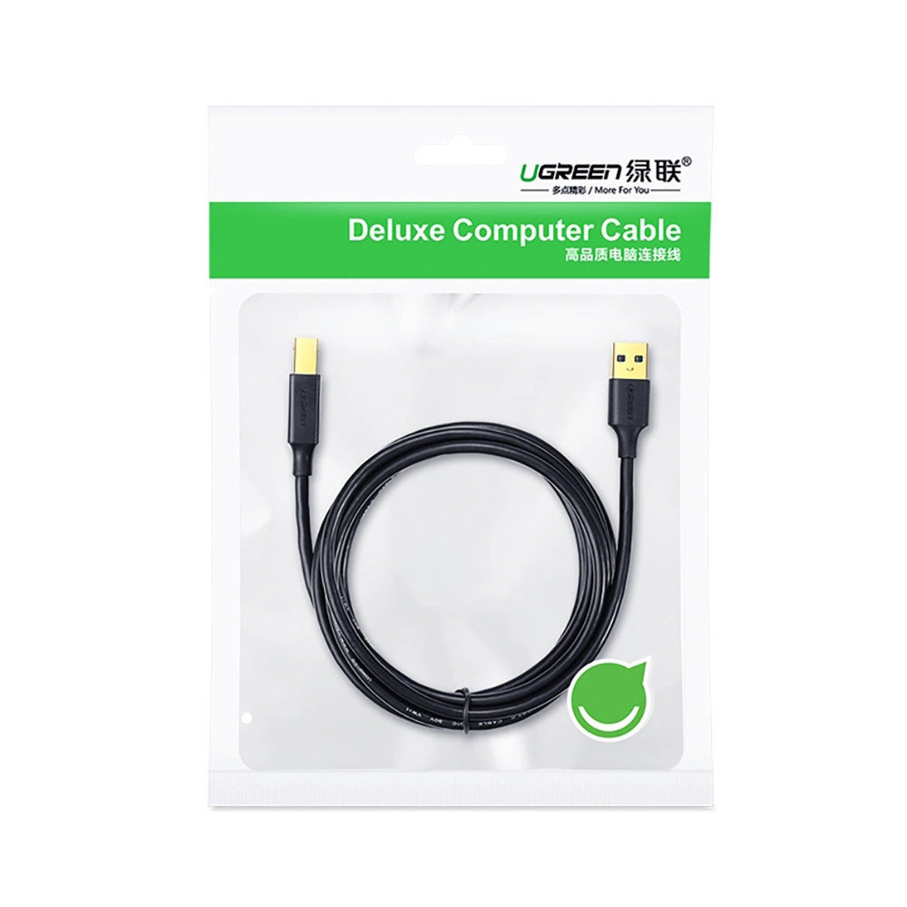 Ugreen USB Type B printer cable (male) - USB 2.0 (male) 480 Mbps 2 m black (US135 20847)eng