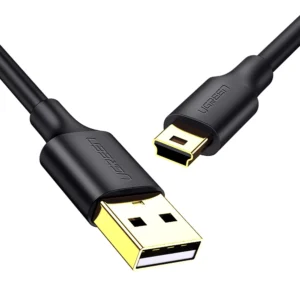 Ugreen 5 pin gold-plated USB cable - mini USB 0.25m black (US132)eng