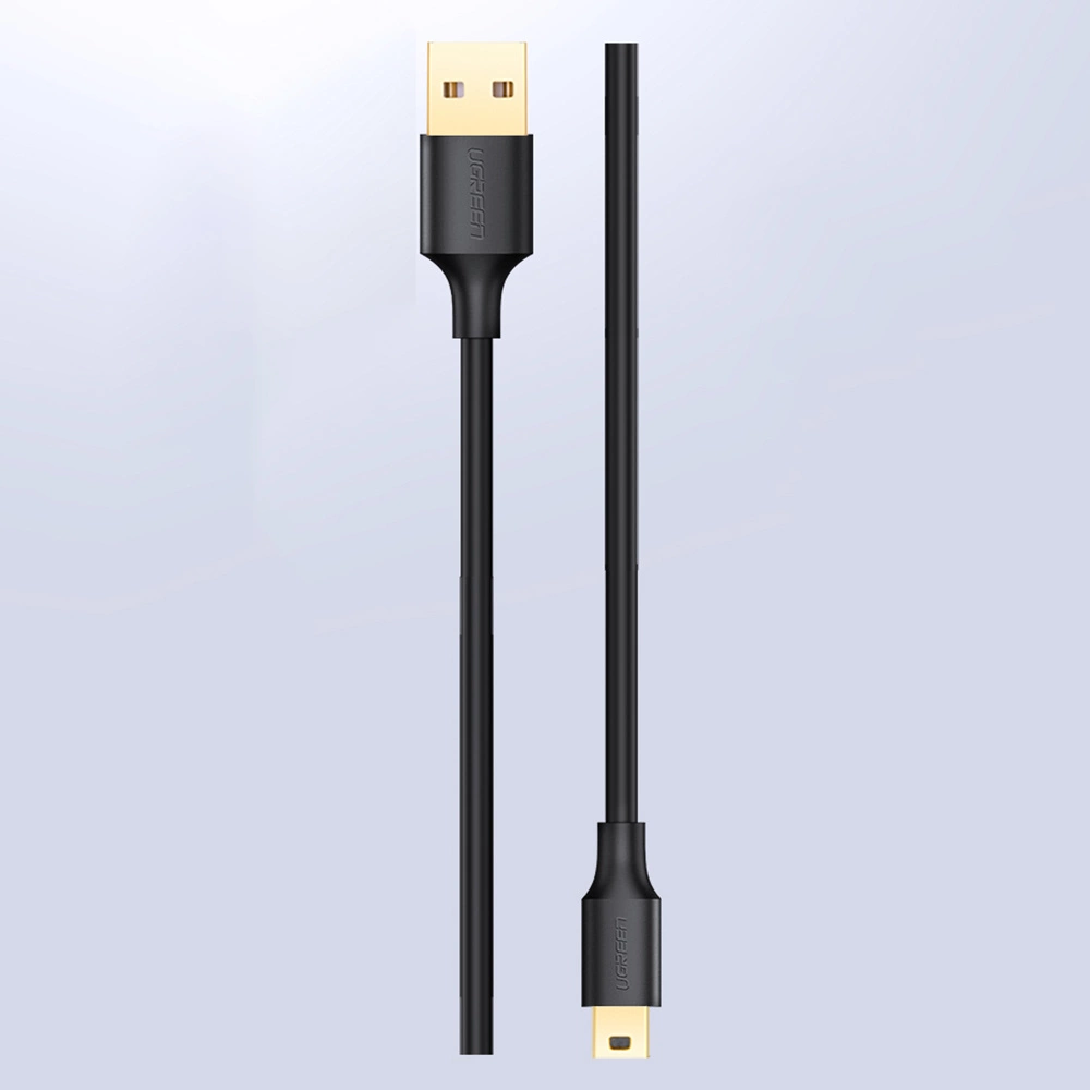 Ugreen 5 pin gold-plated USB cable - mini USB 0.25m black (US132)eng