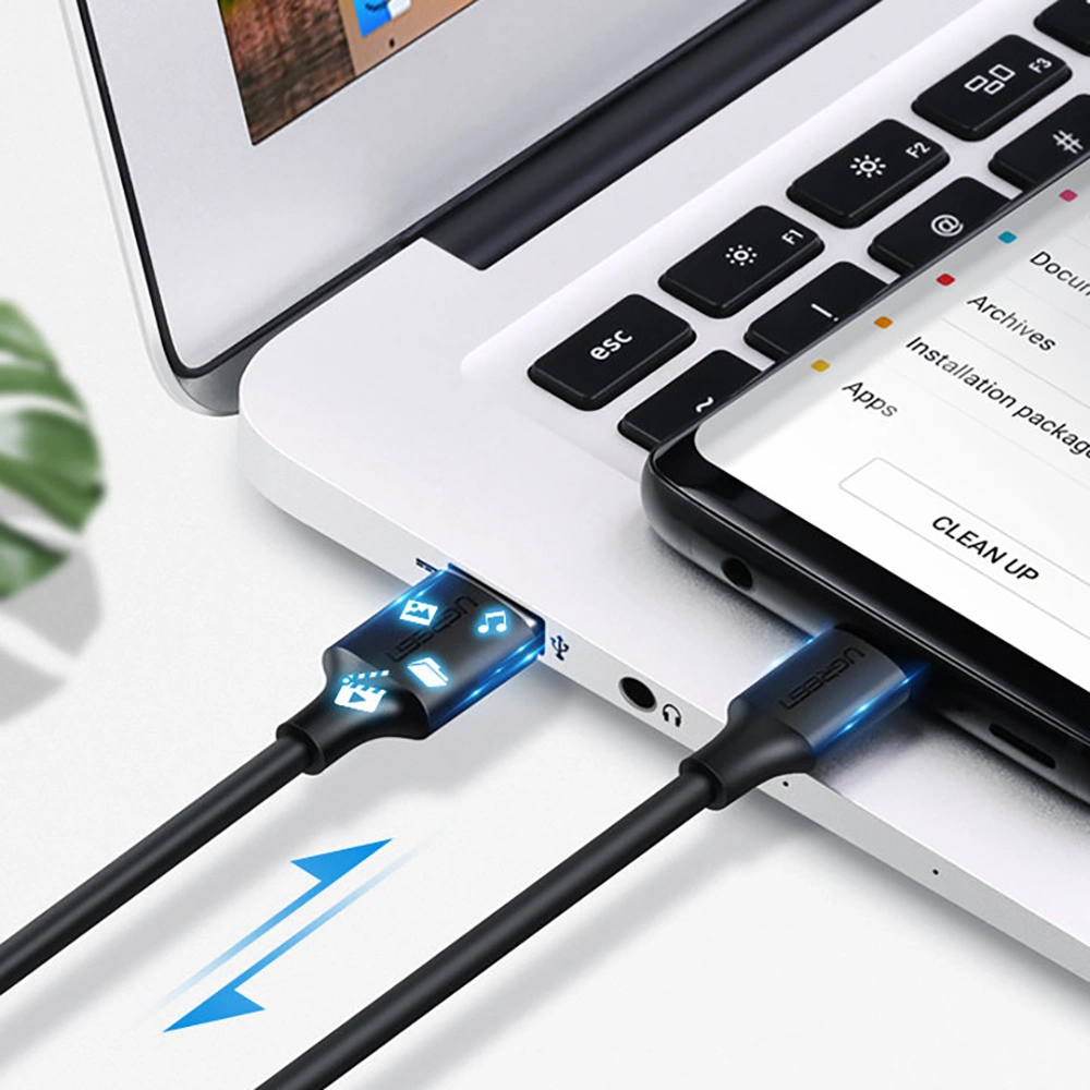 Ugreen US287 60114 USB-A / USB-C 3A cable 0.25m - blackeng
