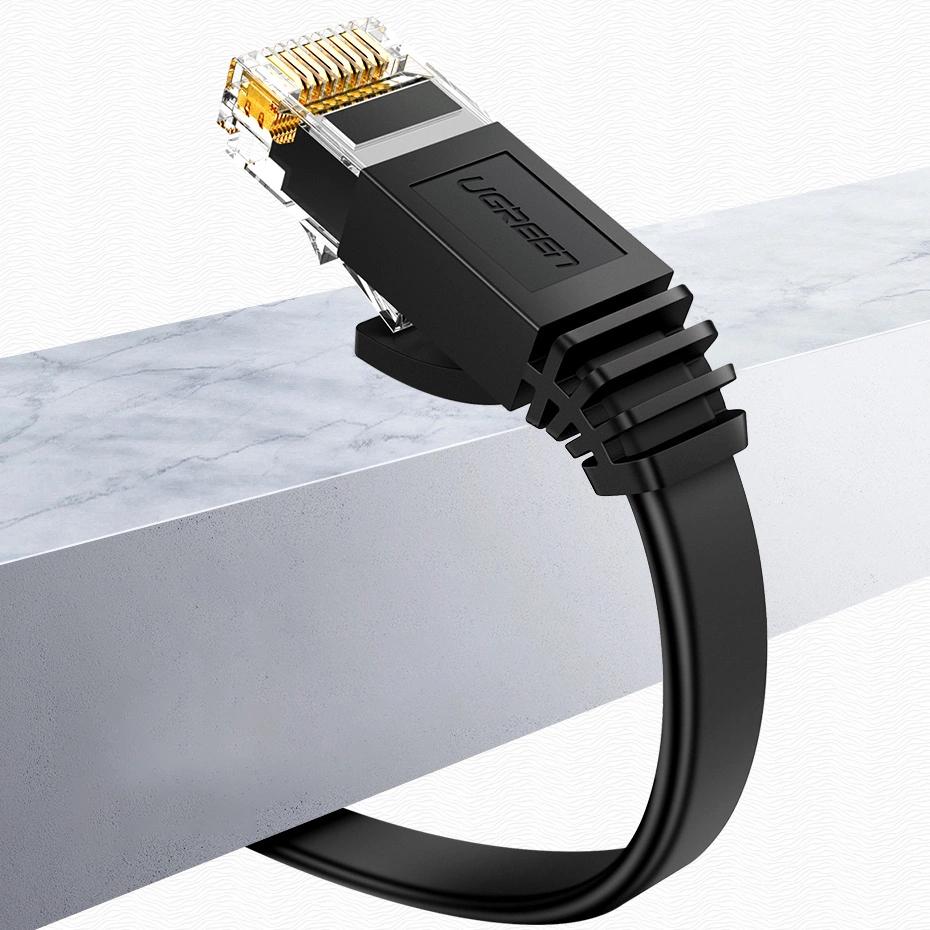 Ugreen NW102 50174 flat LAN Ethernet cable Cat. 6 2m - blackeng