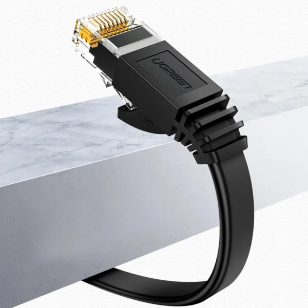 Ugreen NW102 50179 Flat LAN Ethernet Cat. 6 Network Cable 12m - Blackeng
