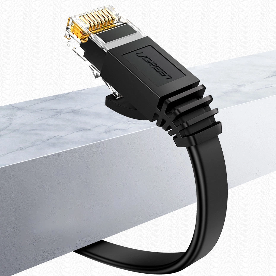 Ugreen NW102 50179 Flat LAN Ethernet Cat. 6 Network Cable 12m - Blackeng