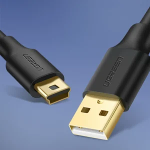 Ugreen 5 pin gold-plated USB cable - mini USB 0.5m black (US132)eng