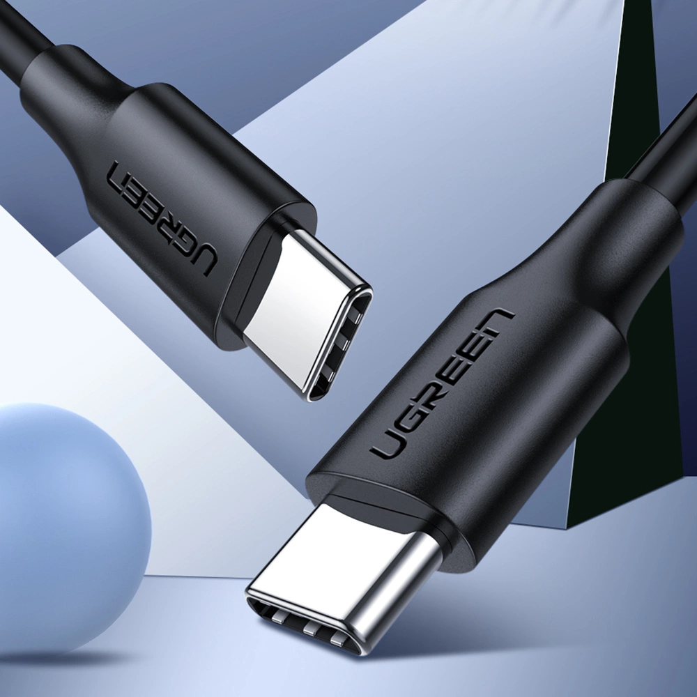 Ugreen US286 USB-C - USB-C PD QC 3A 480Mb/s cable 0.5m - blackeng