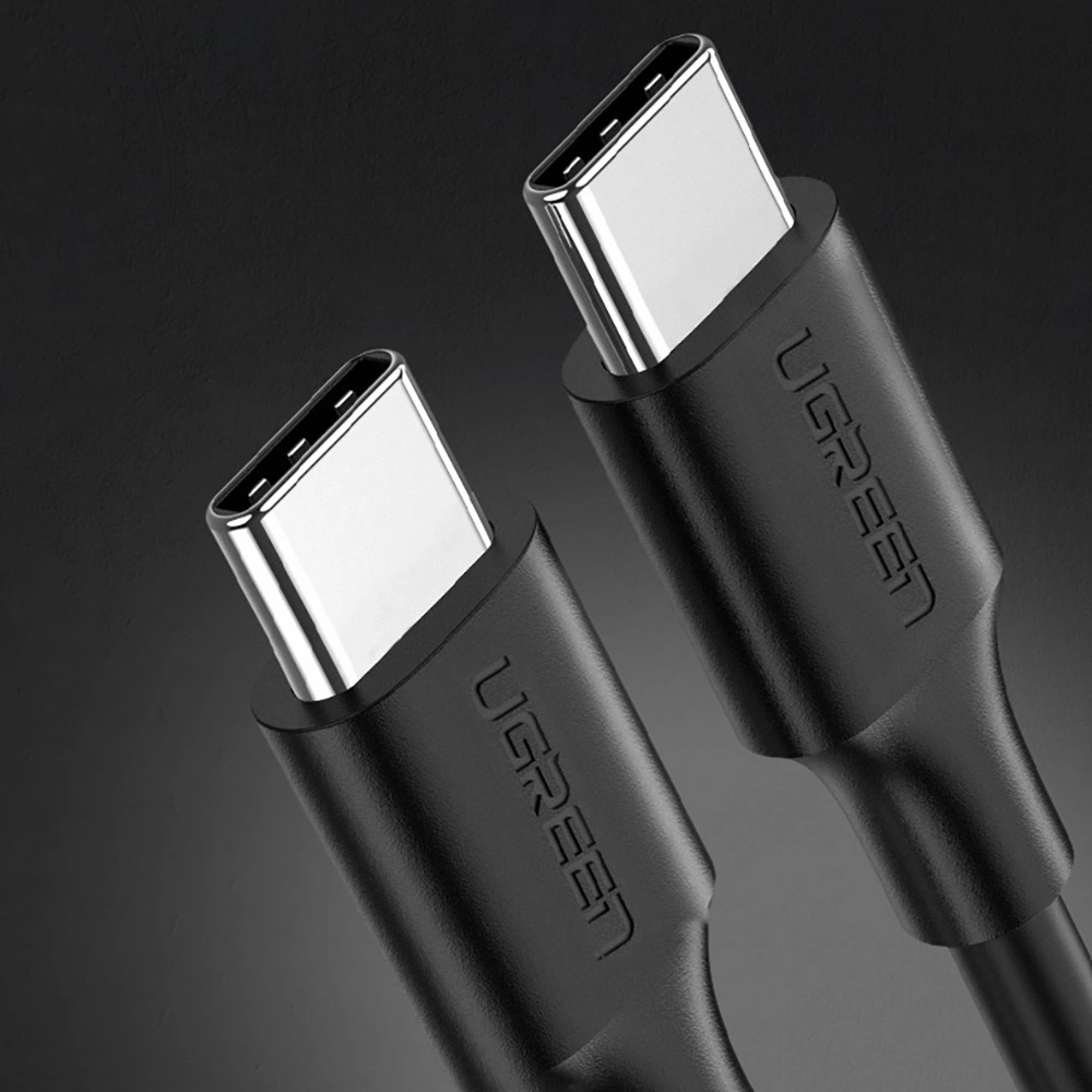 Ugreen US286 USB-C - USB-C PD QC 3A 480Mb/s cable 0.5m - blackeng