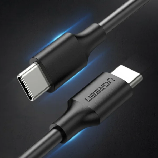 Ugreen US286 USB-C - USB-C PD QC 3A 480Mb/s cable 1.5m - blackeng