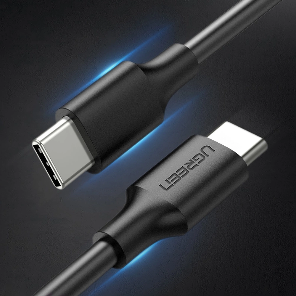 Ugreen US286 USB-C - USB-C PD QC 3A 480Mb/s cable 1.5m - blackeng