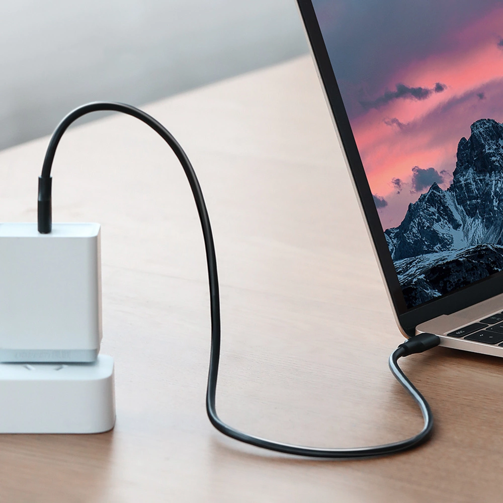 Ugreen US286 USB-C - USB-C PD QC 3A 480Mb/s cable 1.5m - blackeng