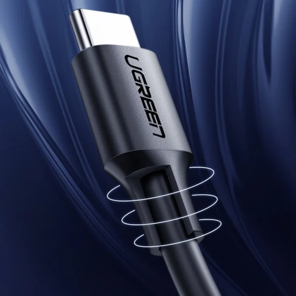 Ugreen US286 USB-C - USB-C PD QC 3A 480Mb/s cable 1.5m - blackeng