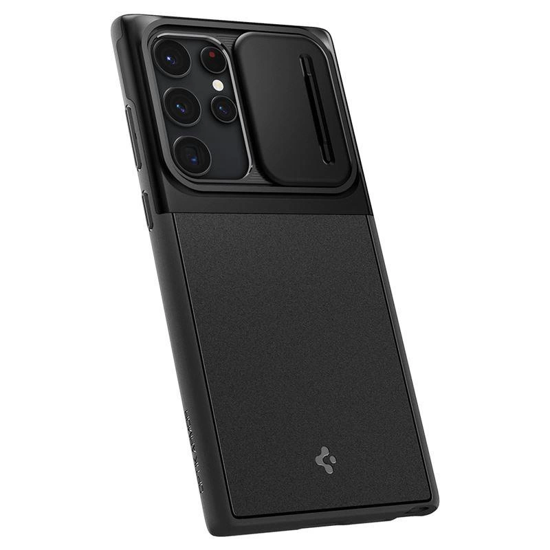 Spigen Optik Armor Case for Samsung Galaxy S22 Ultra - Blackeng
