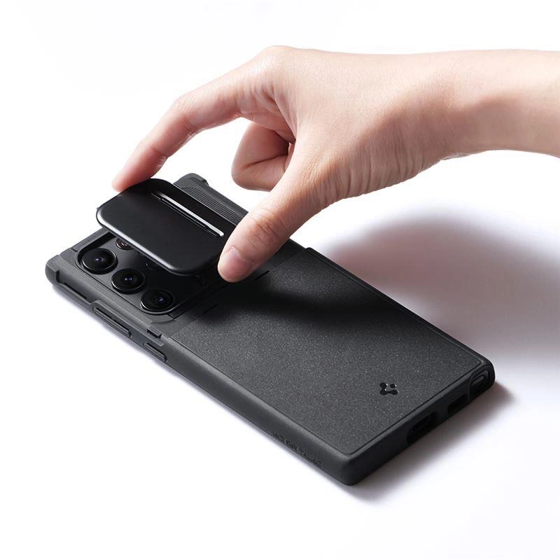 Spigen Optik Armor Case for Samsung Galaxy S22 Ultra - Blackeng