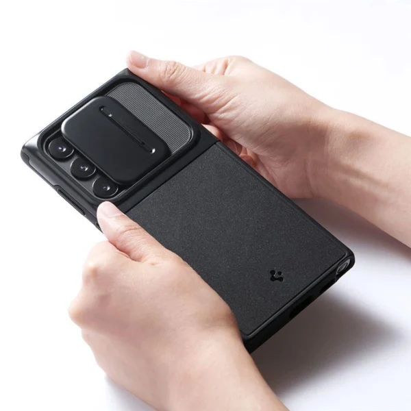 Spigen Optik Armor Case for Samsung Galaxy S22 Ultra - Blackeng