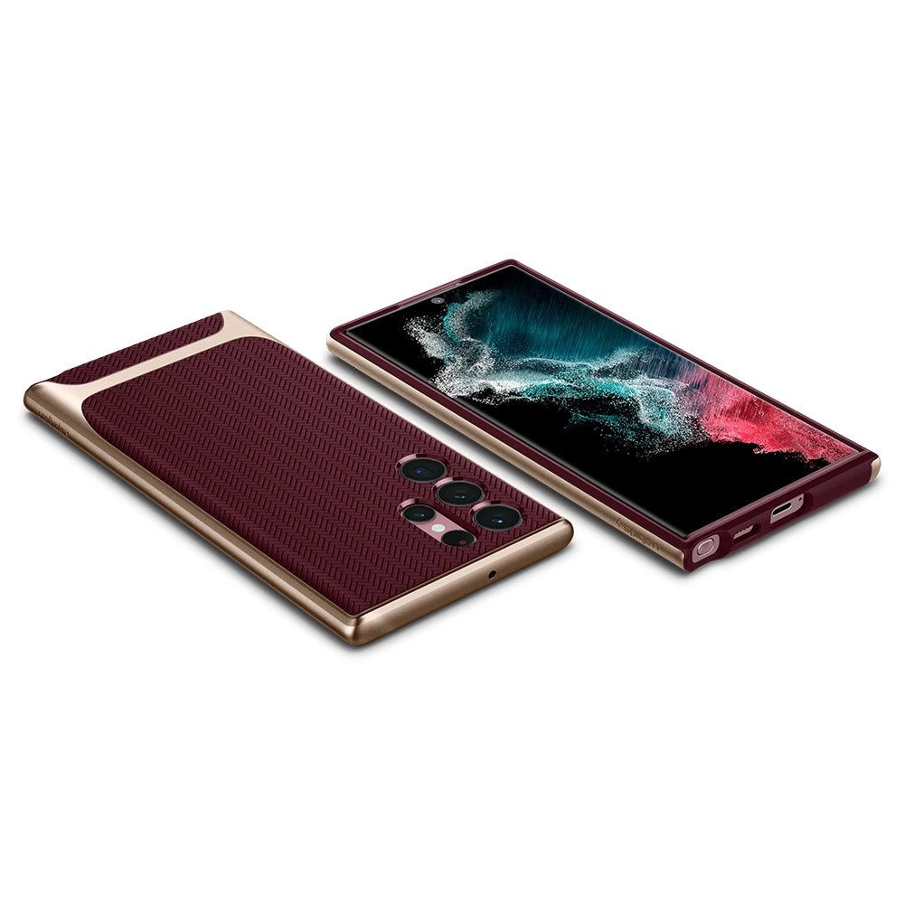 Spigen Neo Hybrid case for Samsung Galaxy S22 Ultra - burgundyeng