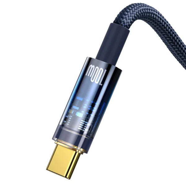 Baseus Explorer Series cable USB cable - USB Type C 100W 1m blue (CATS000203)eng