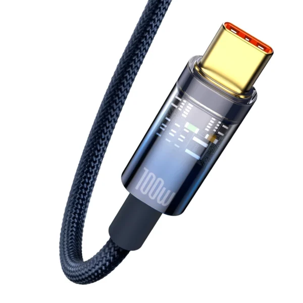 Baseus Explorer Series cable USB cable - USB Type C 100W 1m blue (CATS000203)eng