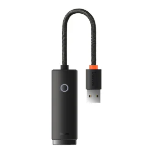 Baseus Lite Series adapter USB Type A - RJ45 LAN socket 100Mbps black (WKQX000001)eng