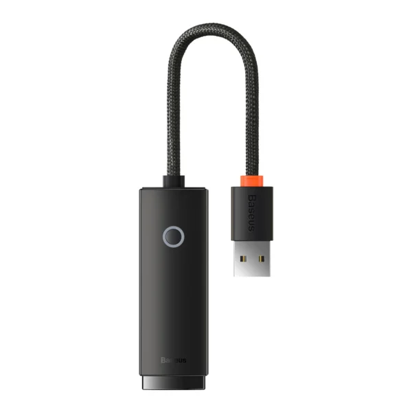 Baseus Lite Series adapter USB Type A - RJ45 LAN socket 100Mbps black (WKQX000001)eng