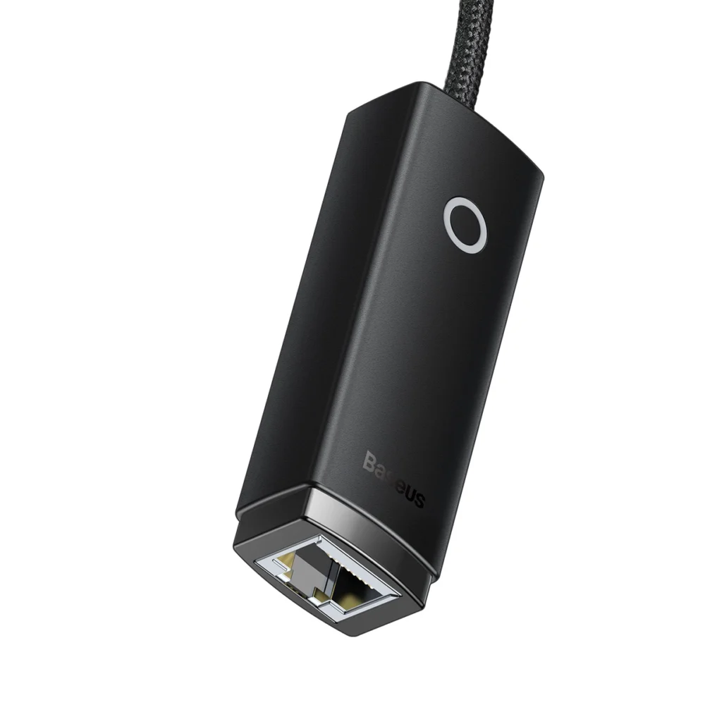 Baseus Lite Series adapter USB Type A - RJ45 LAN socket 100Mbps black (WKQX000001)eng