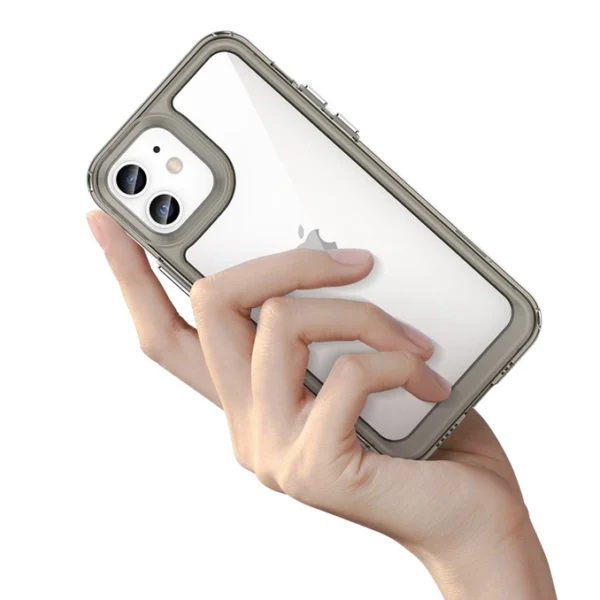 Outer Space Case for iPhone 12 hard cover with gel frame blueeng
