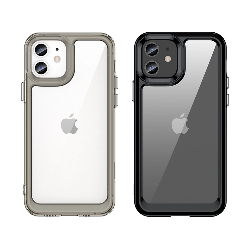 Outer Space Case for iPhone 12 hard cover with gel frame blueeng